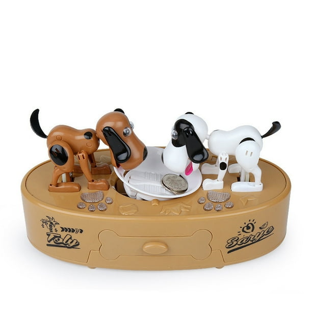 Piggy Bank Money Eating Perro para niños, anime, 25,5 x 13 x 14 cm