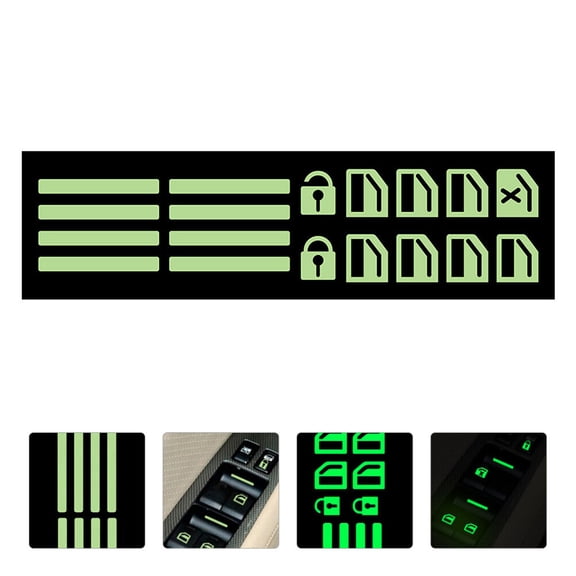 LEORX 1 Set of Auto Stickers for Car Decorations Interior with Safety Enhancement