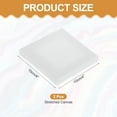 thumbnail image 2 of Uxcell 2 Pcs Stretched Canvas, 4x4" Artist Boards 9/13" Profile Cotton Panels,White, 2 of 7