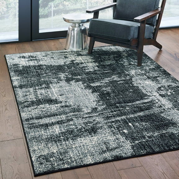 Avalon Home Logan Distressed Abstract Area Rug or Runner, Multiple Sizes