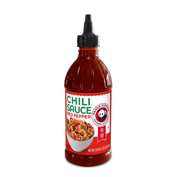Panda Express Chili Sauce Red Pepper, OU Kosher Certified, 19.3 oz Squeeze Bottle, Liquid, Allergens Contained are Sesame and Soy