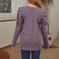 thumbnail image 5 of KAUOD Girls Long Sleeve Shirts Tops Plain Crew Neck Soft Blouse Teen Kids Cute Comfy Casual Tops Clothes Pullover Tops, 5 of 9