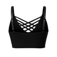 thumbnail image 4 of MixMatchy Women's Front Triple Crisscross Seamless Removable Pad Bralette, 4 of 5