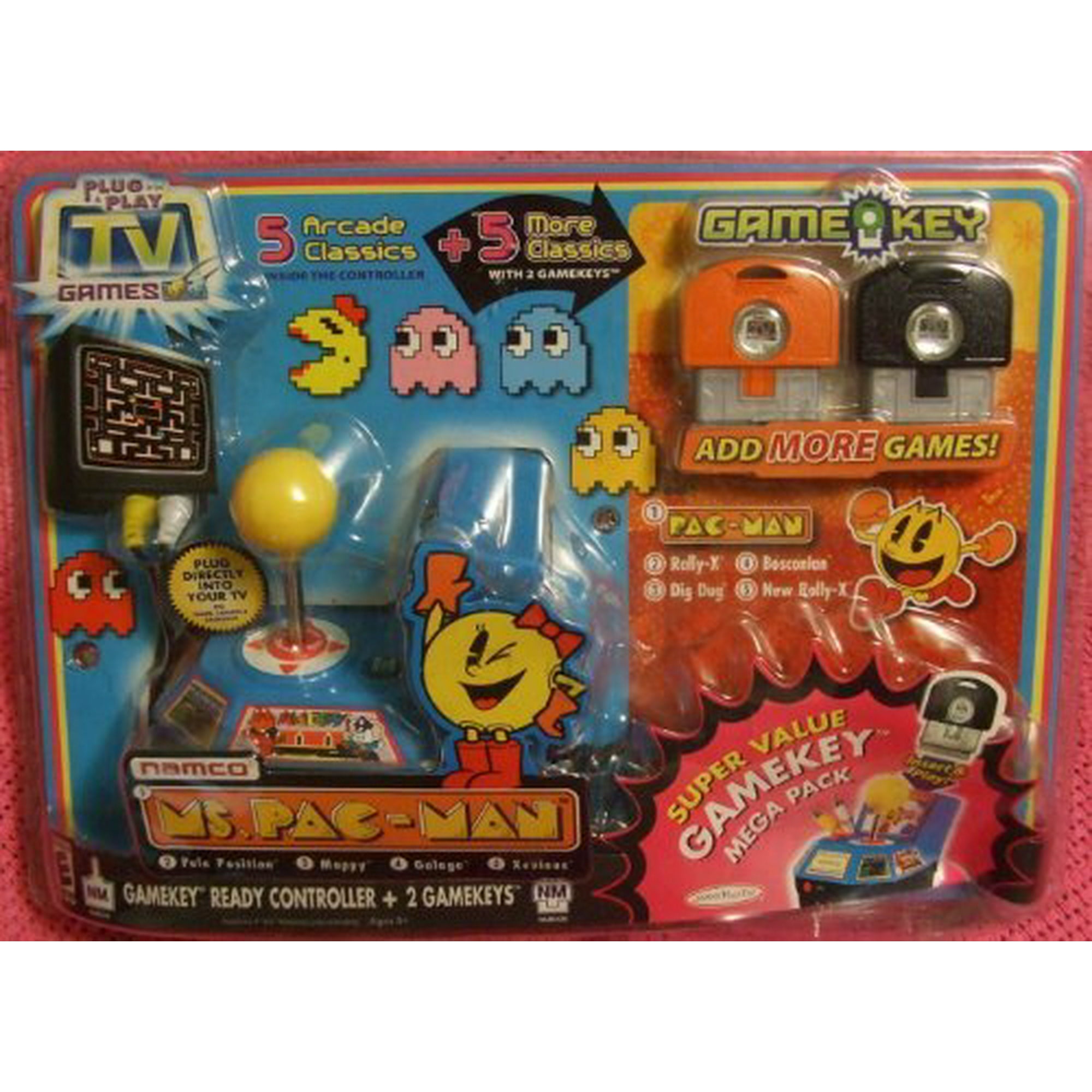 Namco Ms. Pac-Man Plug Play Super Value gamekey Mega Pack | Walmart Canada