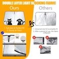 thumbnail image 4 of HOMEYA Dog & Cat Tesla Model Y / Model 3 Sunshade, 240T Car Sun Shields for Windshield, Foldable Front Window Sun Shade Sun Visor for UV Rays Protection, 4 of 7