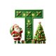 thumbnail image 2 of Adorno navideño personalizado con letras para árbol de Navidad - Colgante acrílico de 8 cm con diseño de gorro de Papá Noel | Decoración navideña DIY para el hogar, el árbol y regalos | Juego de 1, 2 of 5