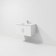 thumbnail image 6 of Geneva 30 in. W x 22 in. D Glossy White Bath Vanity, Cultured Marble Top, and Faucet Set, 6 of 11