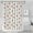 White Highland Cow-2, variant on Beige Buffalo Pattern Shower Curtain 36"x72" ,Bathroom Decorative Shower Curtains Set with 12 Hooks,Modern Waterproof Washable Shower Curtain