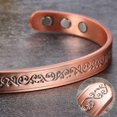 thumbnail image 1 of Pure Copper Magnetic Bracelet Benefits 8.3mm Adjustable Cuff Copper Magnetic Bracelet Arthritis Pain, 1 of 4