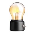 thumbnail image 2 of Bombilla De Carga Retro Luz Nocturna Lámpara De Mesita De Noche Usb Nostálgica Protección Ocular Ambiental Led Con Batería Incorporada Interfaz Usb Para Lectura Nocturna En El Hogar Speravity HA013155-00, 2 of 6
