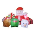 thumbnail image 4 of Papá Noel navideño,Cajas de regalo inflables de Papá Noel para decoración navideña,Luces LED incorporadas para jardín,césped navideño,Al aire, 4 of 10