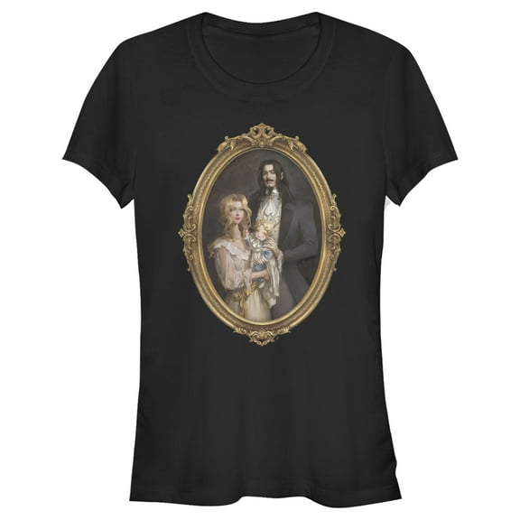 Junior's Castlevania Framed Family Portrait Graphic Tee Black Small
