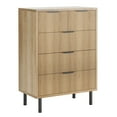 thumbnail image 7 of Twister.CK 5 Drawer Dresser for Bedroom, Modern Wood Chest of Drawers, Closet Dresser Organizer with Anti-Tipping Device for Hallway Entryway, Natural, 7 of 7