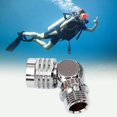 thumbnail image 4 of Adaptador de giratoria para regulador de buceo de 2ª etapa, accesorio de inserción subacuática para buceo libre, equipo de buceo, repuesto de 35 cm 110 degree Soledad adaptador regulador, 4 of 8