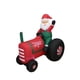thumbnail image 1 of Tractor inflable de Santa Claus de 1,6 m con luces LED, 1 of 4
