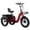 Red, variant on imerelez 500W Folding Electric Tricycle for Adults, 48V 20" Fat Tire 3-Wheel Ebike for Daily Commute & Grocery Hauling with Reverse & Large Basket,Red