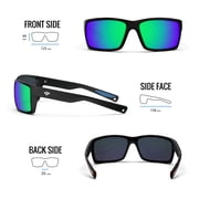 TOREGE Sports Polarized Sunglasses for Men Women Flexible Frame Cycling Running Driving Fishing Trekking Glasses TR24