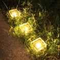 thumbnail image 2 of Luz solar de 1 LED para exteriores, luz decorativa para patio, paisaje, baldosas de hielo, luz subterránea cuadrada para suelo, luz para jardín, 2 of 5