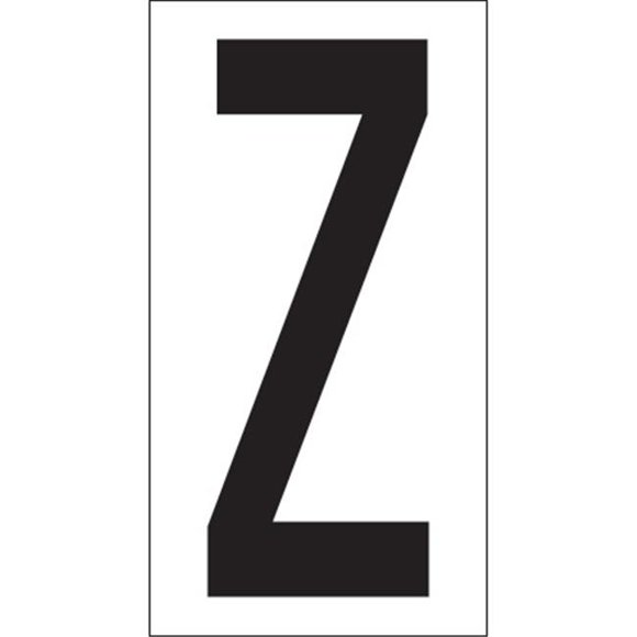 Tape Logic DL9310Z 3.50 in. Z Vinyl Warehouse Letter Labels, Black & White - Case of 50