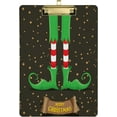 thumbnail image 1 of FMSHPON Christmas Elf's LegsShoes Clipboard Hardboard Wood Nursing Clip Board and Pull for Standard A4 Letter 13x9 inches, 1 of 7