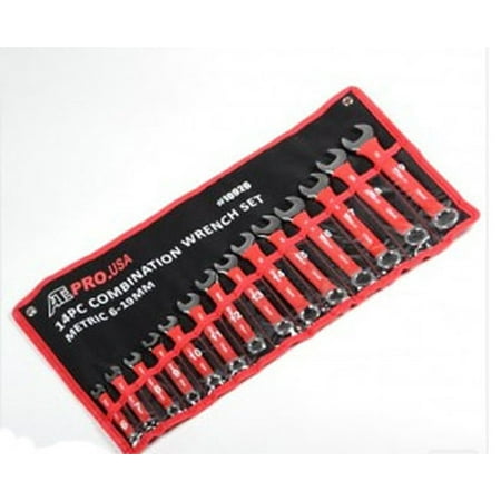 

14 Piece Piece American Tool Metric Size Sized Combination Combo Wrench Set