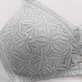 thumbnail image 6 of Sheghy Embroidered Wireless Bra-Lace Back Hook Thin Comfort Bra/Everyday Bras,Silver, 6 of 6