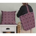 thumbnail image 5 of Soimoi Purple Velvet Fabric Seamless Moroccan Damask Decor Fabric Printed Yard 58 Inch Wide, 5 of 5