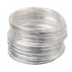 thumbnail image 1 of 5x  50PCS de Brazalete de Brazalete Apilable SM SunniMix Pulsera Fina Mujer Plata, 1 of 7