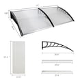 thumbnail image 4 of Hassch 200 x 96cm Household Application Door & Window Awnings, Black Holder, 4 of 7