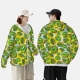 thumbnail image 6 of Sigee Watercolor Kiwi Fruits Summer Print UPF50+ Men's Sun Protection Hoodie Shirt SPF UV Shirt Long Sleeve Fishing Outdoor Lightweight, S-3XL, 6 of 9