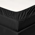 thumbnail image 4 of Regency Club Oxford 600 Thread Count 100% Cotton Solid Sheet Set (Full, Black), 4 of 4