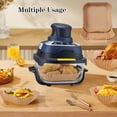 thumbnail image 5 of Crispi Disposable Parchment Liners, 50/100/200pcs  Non-Stick Sheets for 4-in-1 Portable Glass Air Fryer, 5 of 15
