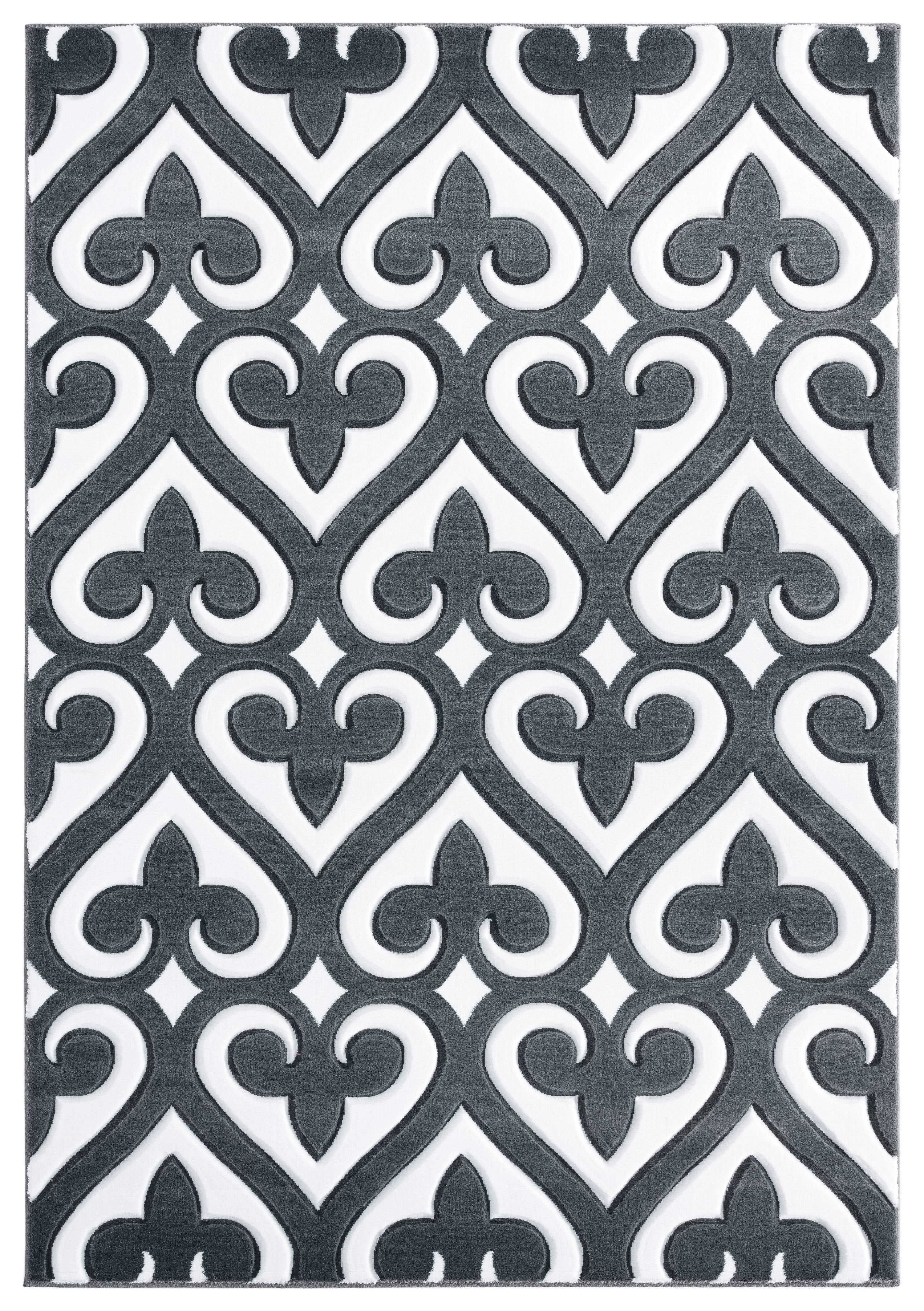 United Weavers Drachma Benachi Modern Geometric Runner Rug, Grey, 2'7" x 7'4"