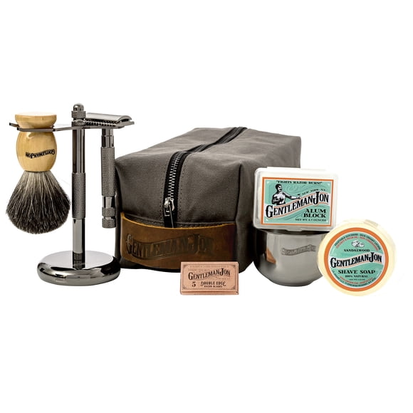 Set de afeitado Gentleman Jon Deluxe Vintage Wet Shave para hombre