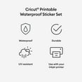 thumbnail image 5 of Cricut® Waterproof Sticker Set - US Letter (6 ct), White, 5 of 7