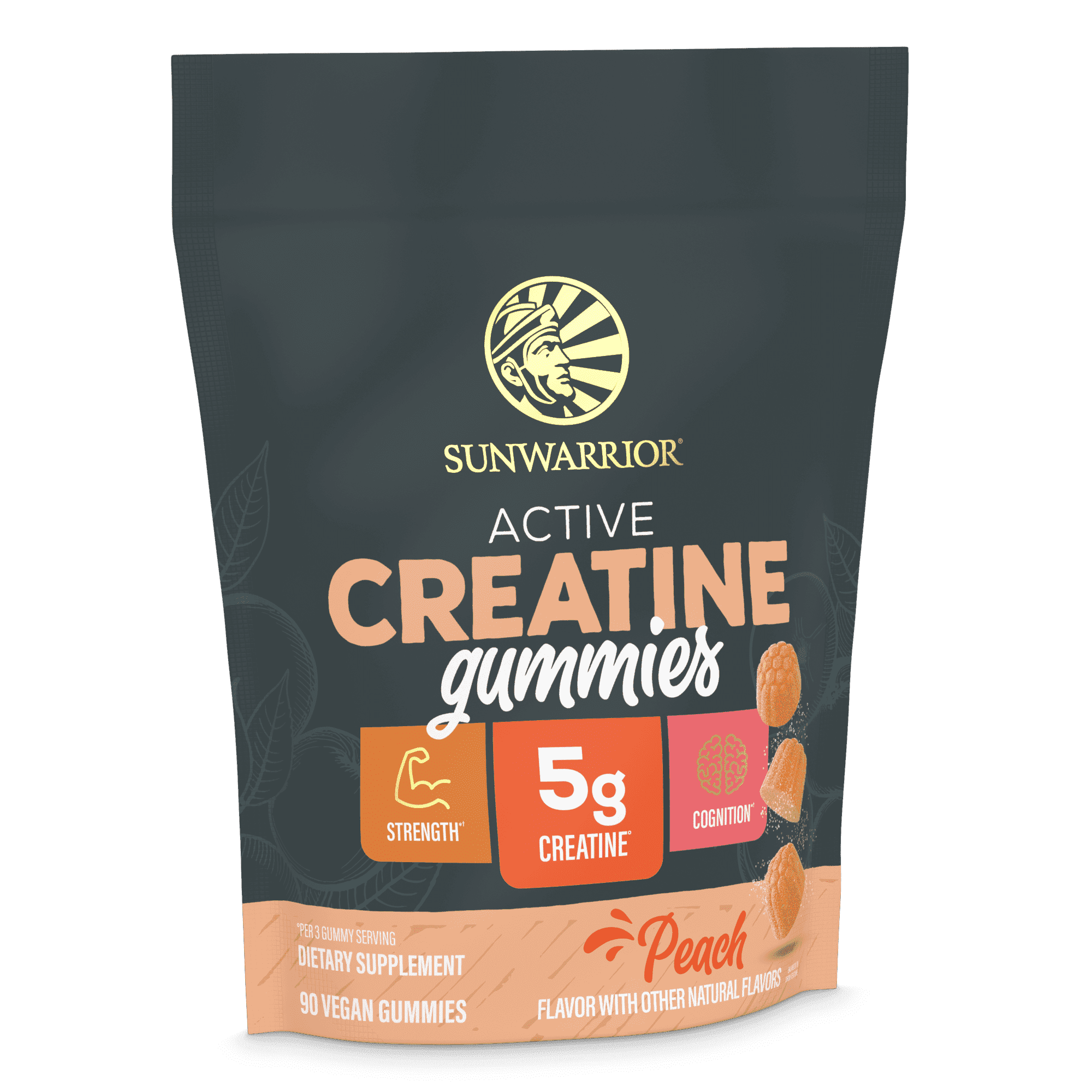 US Active Creatine Gummies (Peach) - 90ct pouch (30 srv)