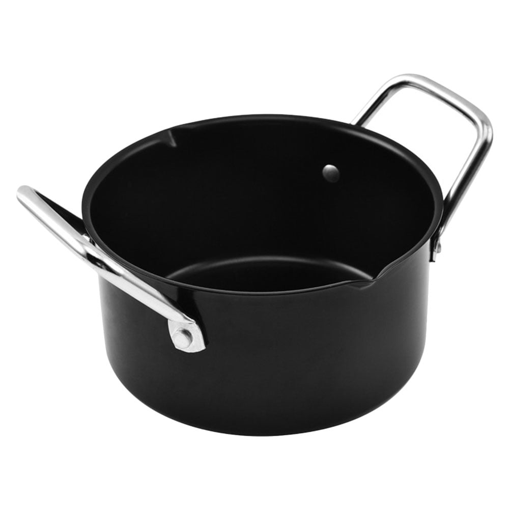 BESTONZON 1Pc Thicken Carbon Steel Stew Pot Nonstick Camping Pot Home Kitchen Cookware