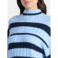 thumbnail image 4 of Time and Tru Women's Ribbed Mock Neck Sweater, Lightweight, Sizes XS-XXXL, 4 of 5