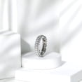 thumbnail image 3 of Silvago Jewel 2.5 Ct Round Cut White Diamond Eternity Anniversary Band Ring for Wife - 14K White Gold Plated Rings Clearance - Diamond Band - Engagement Ring Lab Grown - Always and Forever Band, 3 of 7