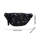 thumbnail image 4 of Women's Canvas Shoulder Bag Bowknot Handbag Small Tote Bag Lightweight Casual Travel Purse (Black) by PALIFEUR, 4 of 7