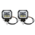 thumbnail image 3 of Barra de luz LED cuadrada de 20 W y 6500 K, foco DRL tipo Ojos de Ángel, luces antiniebla de posicionamiento lateral para camiones, todoterrenos, SUV, ATV, apertura amarilla, 3 of 15