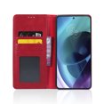 thumbnail image 3 of Compatible with Motorola Moto G51 5G Case Magnetic Closure Vintage Pattern PU Leather Wallet Cover with Card Slots-Red, 3 of 5