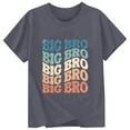 thumbnail image 3 of Big Brother T Shirt Casual Wordart Printed Short Sleeve Stylish Casual Outwear T Shirt Top Size 10 Y-11 Y, 3 of 4