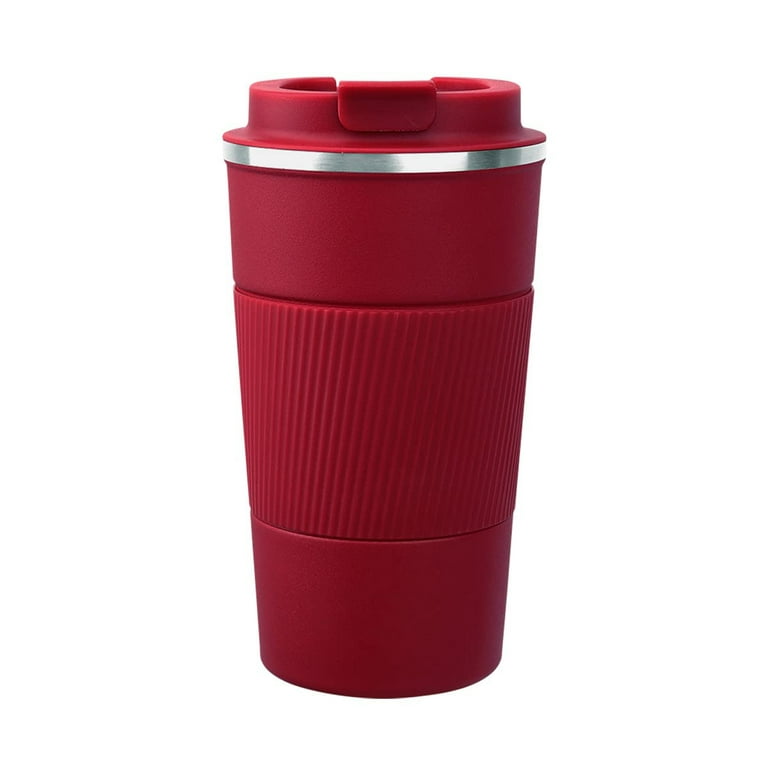 Coffee Mug to Go Stainless Steel Thermos – Thermal Mug Double Wall  Insulated – Coffee Cup with Leak-proof Lid, Reusable,Red