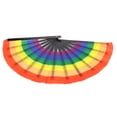 thumbnail image 1 of Cloth Folding FanColorful Folding Fan Portable Cloth Handheld Fan Hand Folding Fan Striking Appearance, 1 of 8