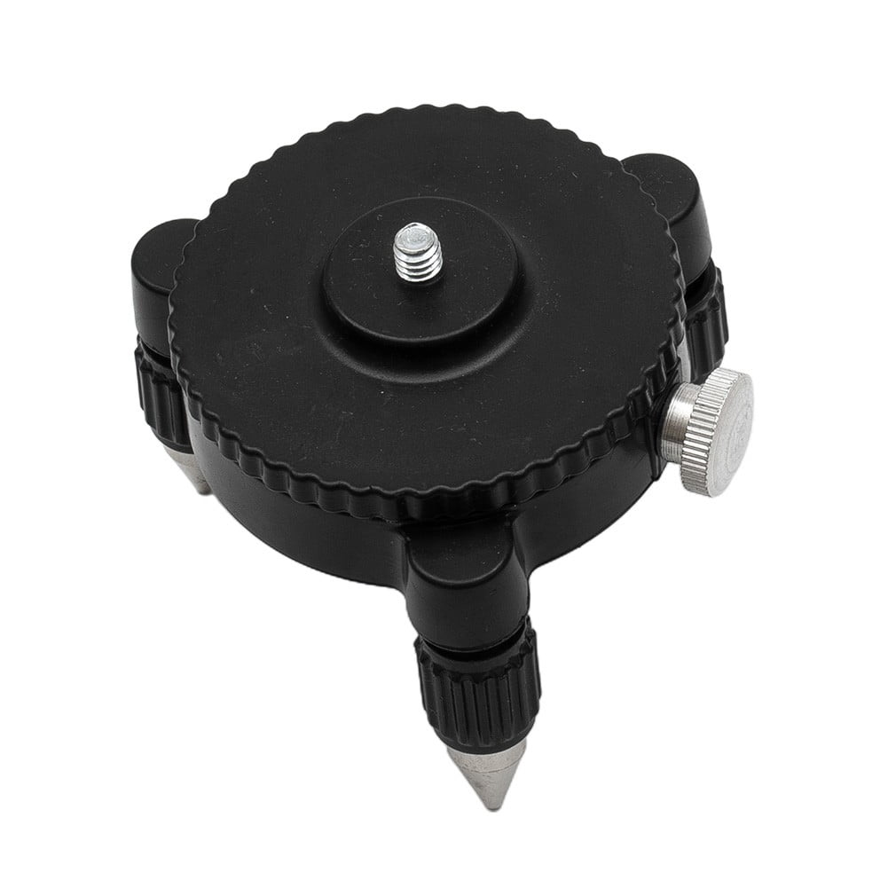 BTOER Support d'Adaptateur de Niveau à 360 Degrés pour Compteur, Niveau Laser, Rotation Réglable, Trépied en Métal, Support de Ligne Auto-Nivelant pour 12 Lignes