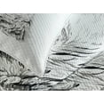 thumbnail image 4 of Ambesonne Wolf Quilted Bedspread Set 3 Pcs, Monochrome Sketch Canine, King Size, Black Grey White, 4 of 5