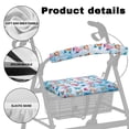 thumbnail image 5 of COEQINE Butterfly Rollator Walker Seat & Back Cover Soft Rollator Walker Accessories Seat Cushion Medical Rollator Seat Padded Cover Walker Protection Decor Covers for Women, 5 of 7