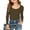 a-Coffee132, variant on Girls Kids Solid Color Scoop Neck Long Sleeve Ribbed TShirt Slim Fit Casual Tee For Casual Wear Layering Classic Top