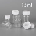 thumbnail image 3 of 100Pcs Refillable Bottles 15Ml Plastic PET Clear Empty Seal Bottles Container with Screw Cap, 3 of 7